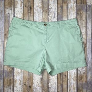 Faded Glory Light Green Shorts Women’s 18